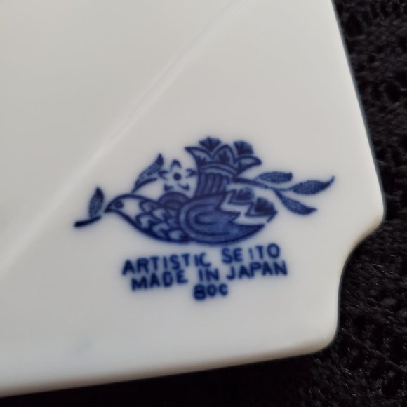 Vintage Artistic Seito porcelain trivet - Picture 4 of 4